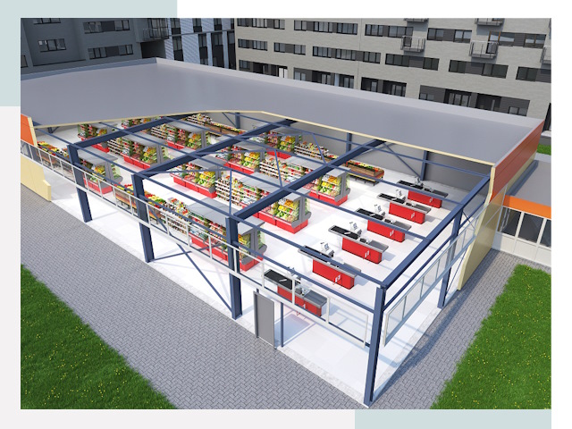 Строительство магазинов в Уфа от 617 руб. за м²