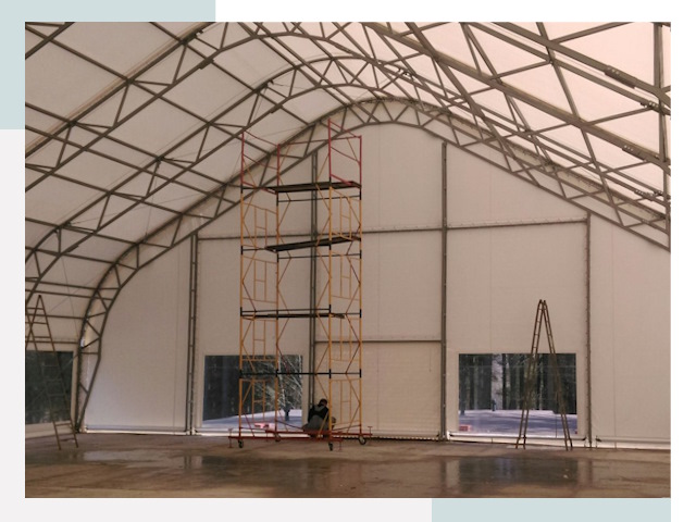 Шатровые ангары в Уфе