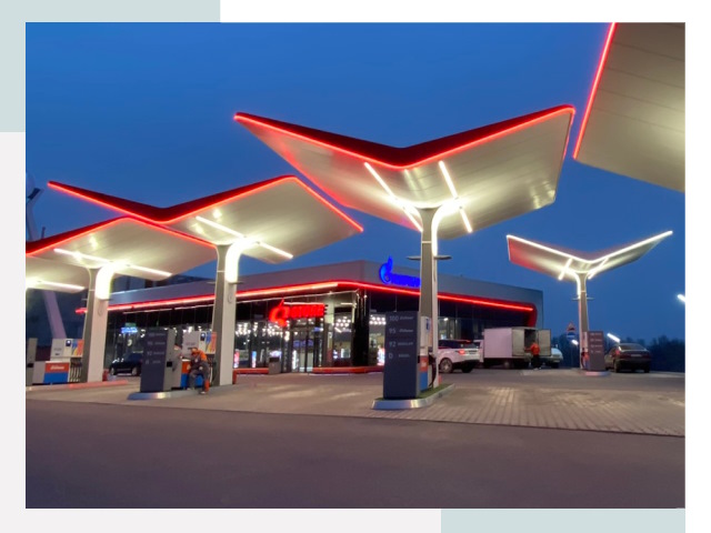 Навесы для АЗС в Уфе