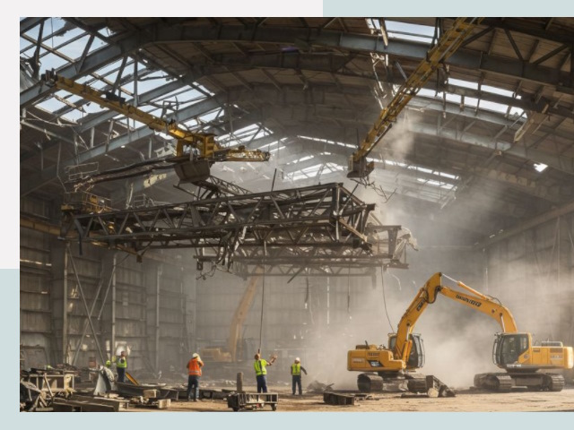 Демонтаж ангаров в Уфе от 617 руб. за м²